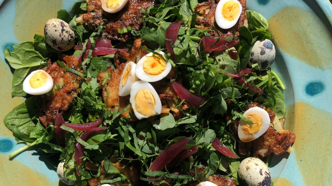 Salat med æg og kartofler